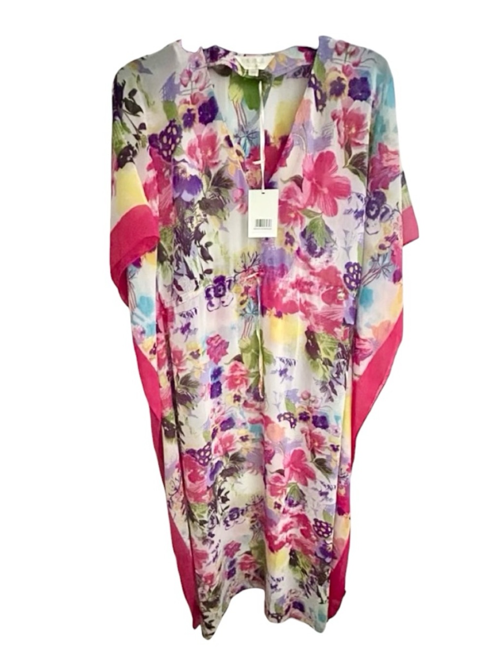 Pia Rossini Nwt Floral Multicolor Kaftan -  Resort Cover-Up Women’s One Size